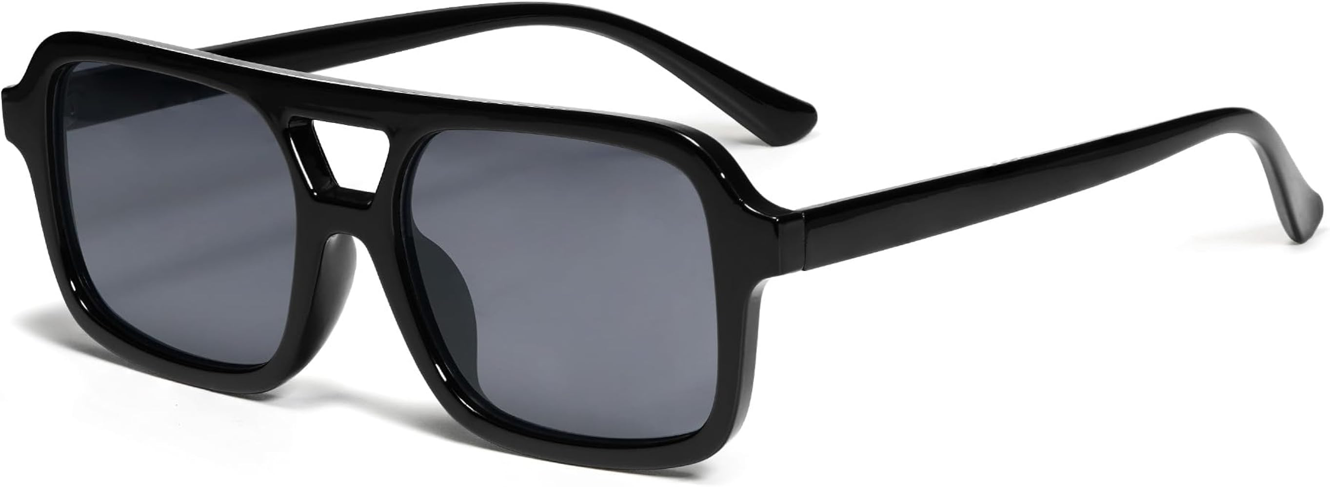 VANLINKER Retro 70s Square Aviator Sunglasses for Women Men Vintage Trendy Rectangle Sun Glasses ... | Amazon (US)
