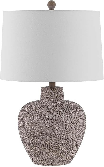 SAFAVIEH Lighting Collection Kei Modern Grey 24-inch Bedroom Living Room Home Office Desk Nightst... | Amazon (US)