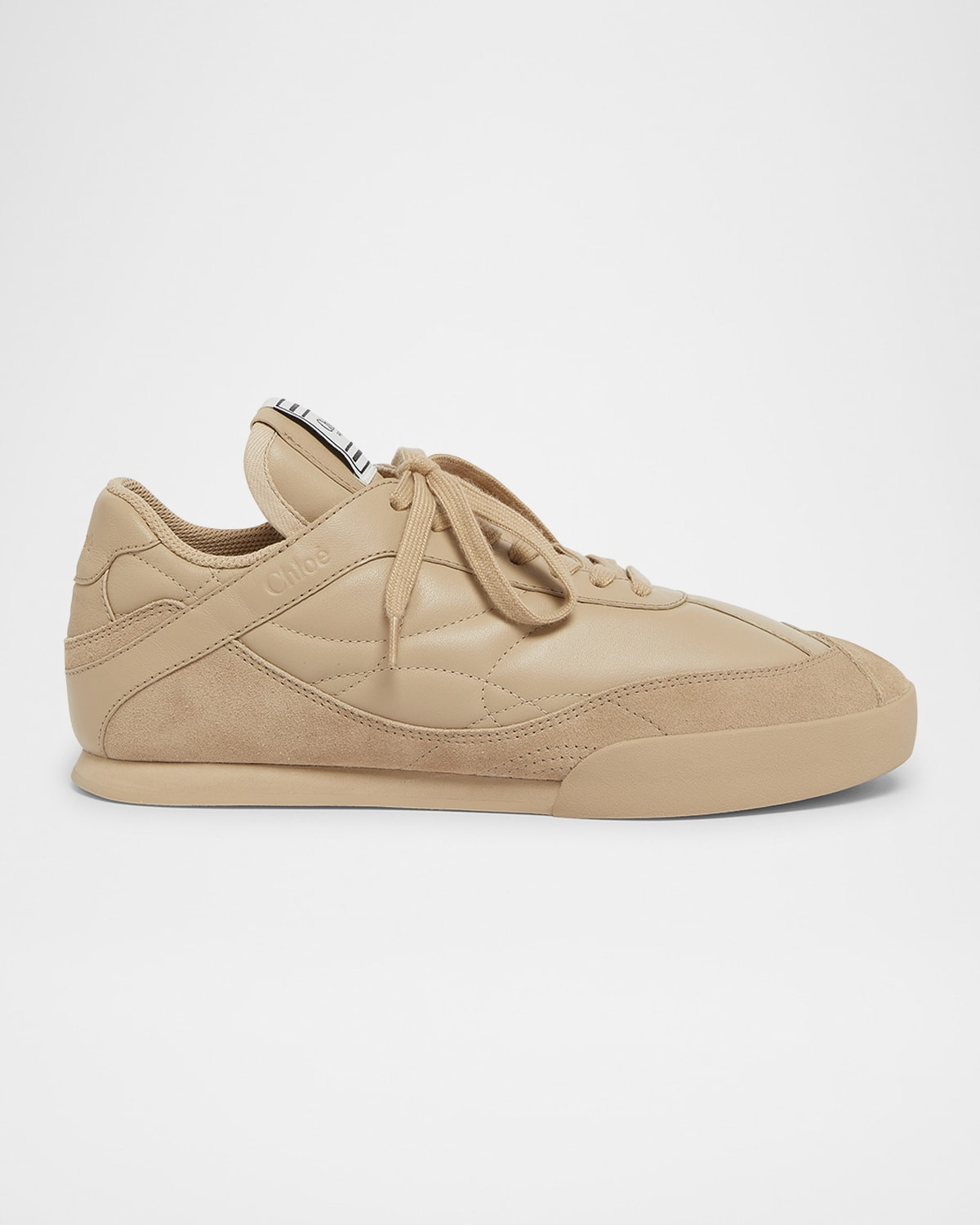 Kick Low-Top Mixed Leather Sneakers | Neiman Marcus