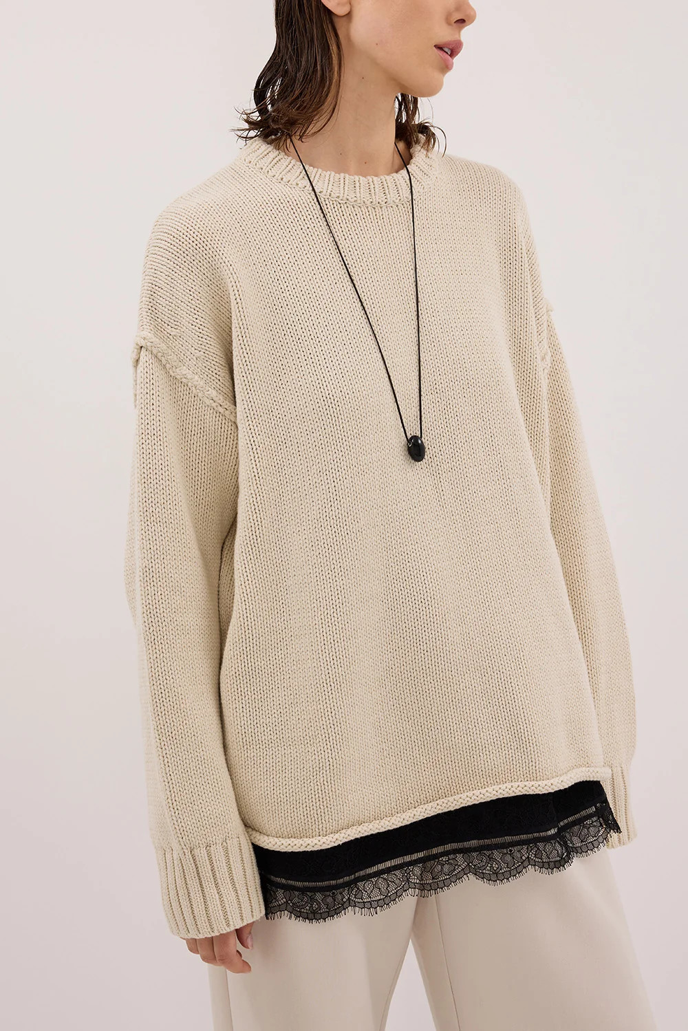 ROY PLASTER OVERSIZED LONGLINE KNIT JUMPER | DISSH