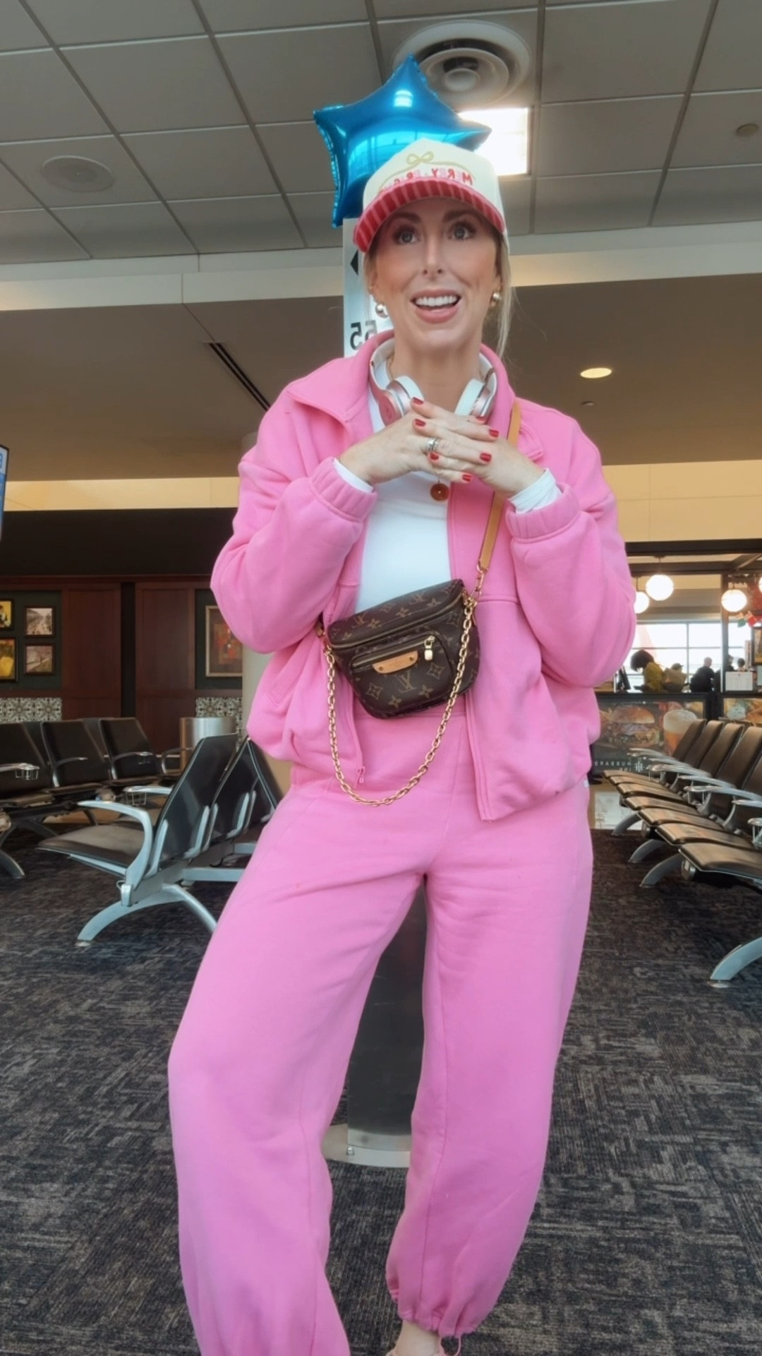 Travel outfit of the day, Walmart fashion 
Small jacket, XS pants [size down in these!]

#LTKFindsUnder50 #LTKootd