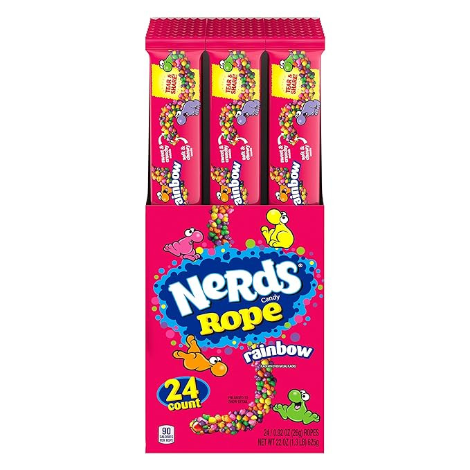 Nerds Rope Candy, Rainbow, 0.92 Ounce (Pack of 24) | Amazon (US)
