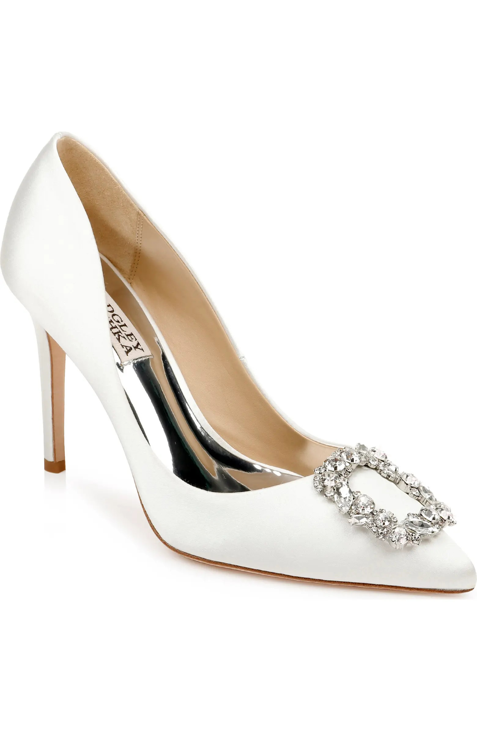 Badgley Mischka Bridal Badgley Mischka Collection Cher Crystal Embellished Pump (Women) | Nordstr... | Nordstrom