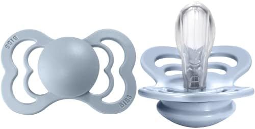 Amazon.com : BIBS Supreme Baby Pacifier | BPA-Free Silicone | Made in Denmark | Baby Blue 2-Pack ... | Amazon (US)