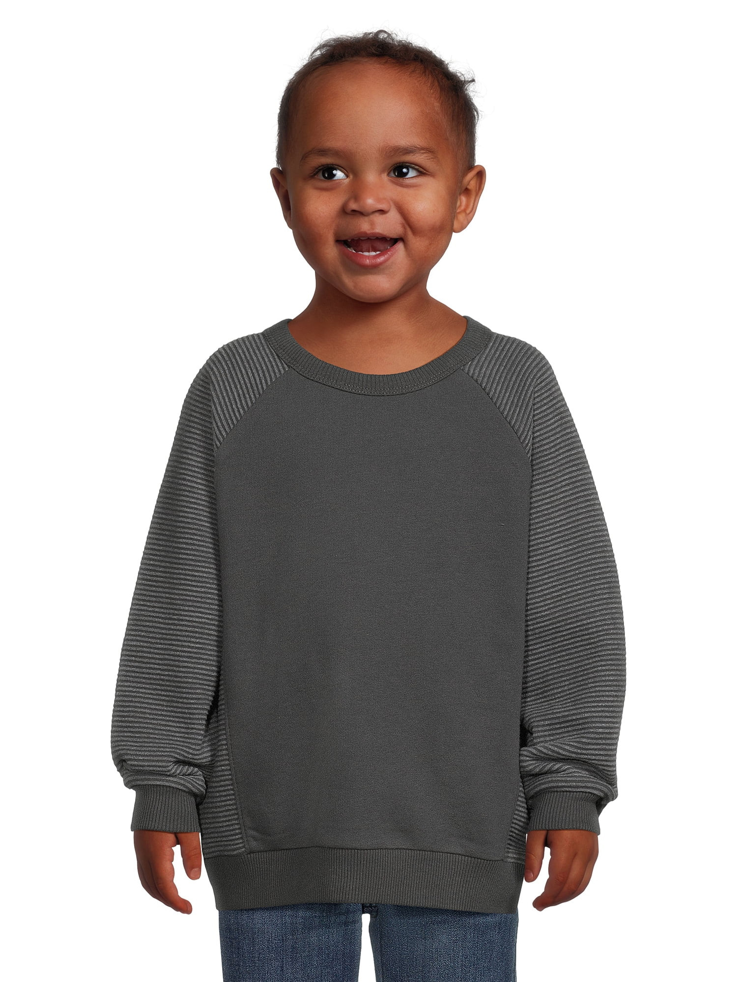 easy-peasy Toddler Boy Long Sleeve Crewneck Sweatshirt, Sizes 12 Months-5T | Walmart (US)