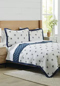 Block Floral 3-Piece Quilt Set | Belk