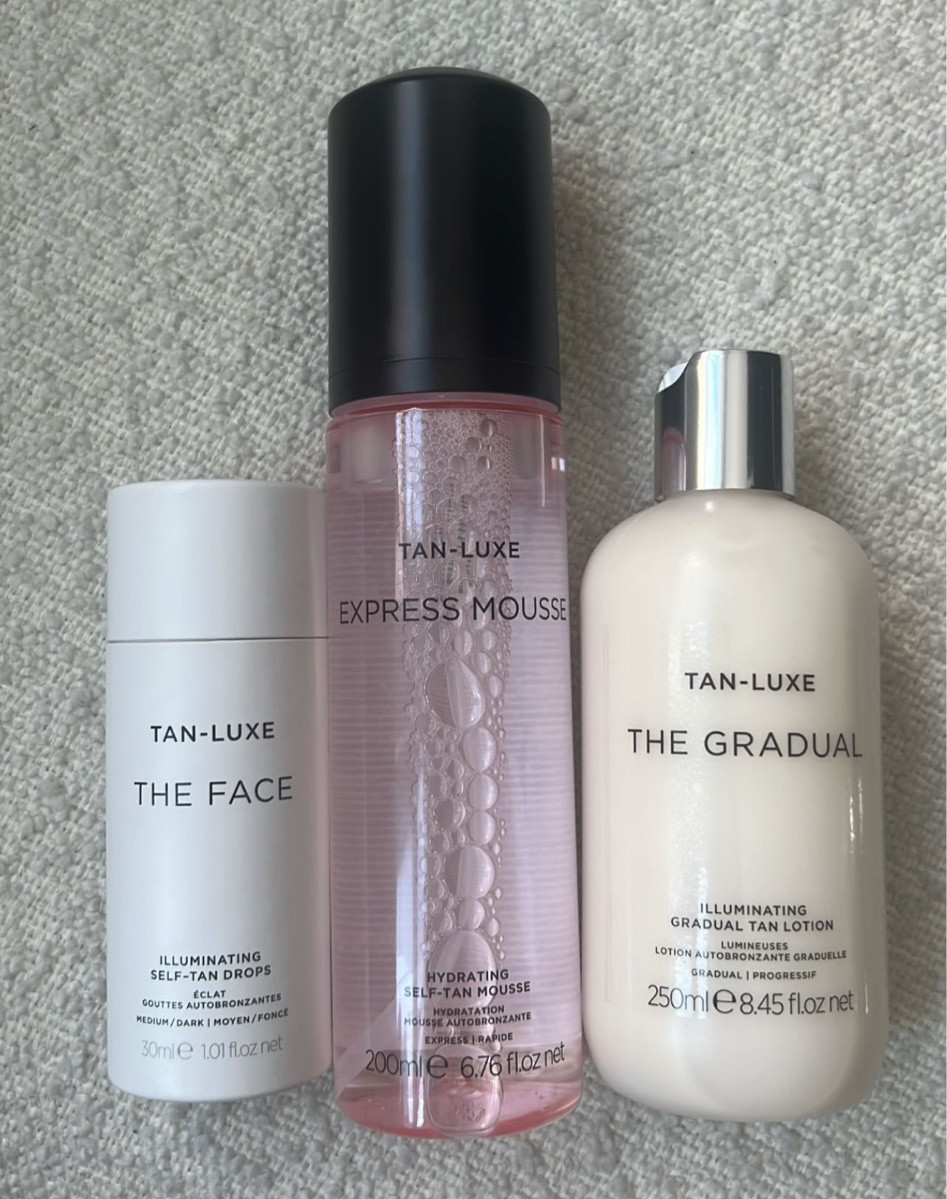 Tanning with Tan-Luxe 
I use the medium/dark face drops x