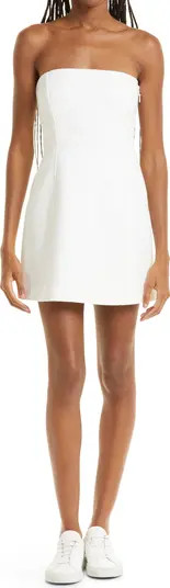 Esther Strapless Cotton Blend Minidress | Nordstrom