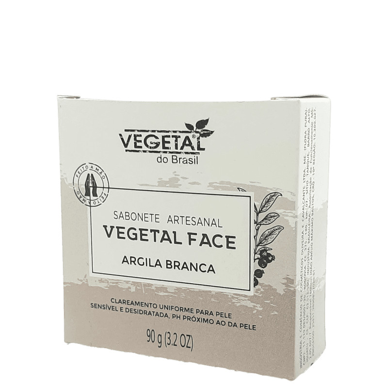 Vegetal do Brasil Argila Branca
        
            
                 - Sabonete Facial 90g | Beleza Na Web (BR)