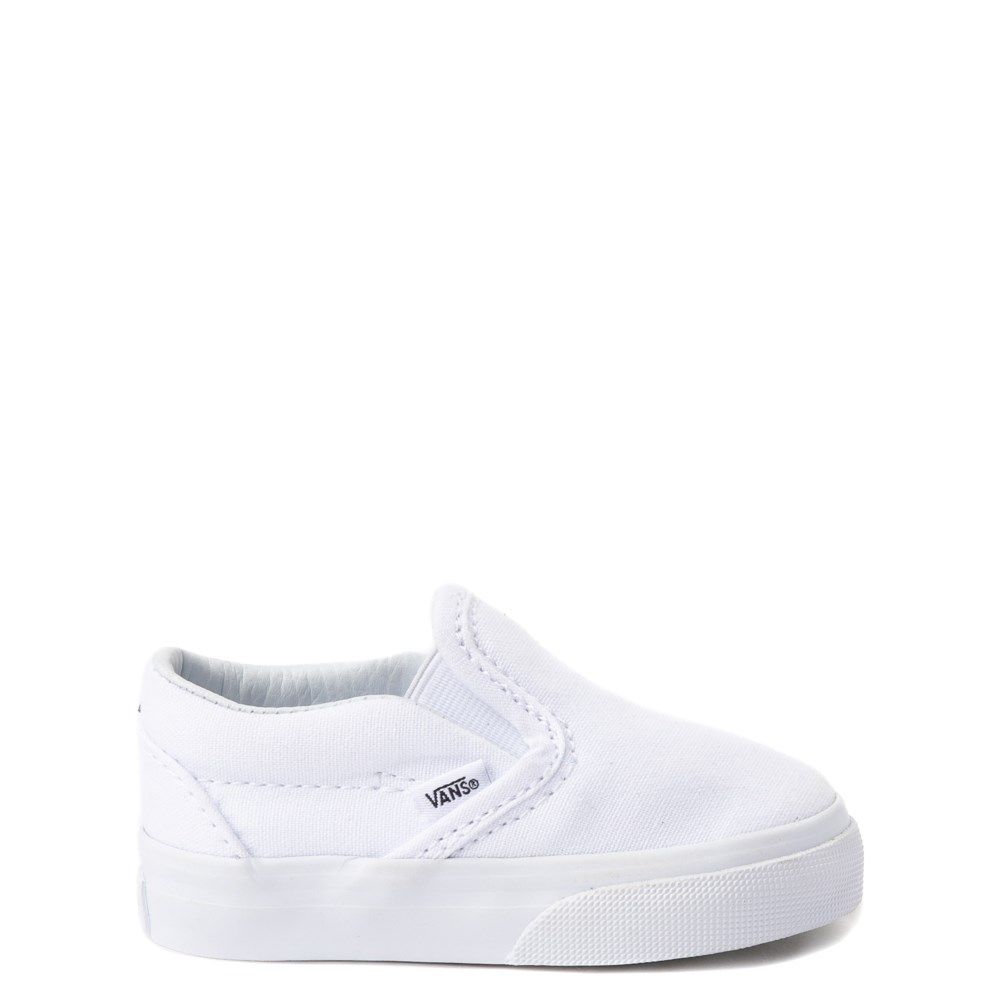 Vans Slip On Skate Shoe - Baby / Toddler - White | Journeys