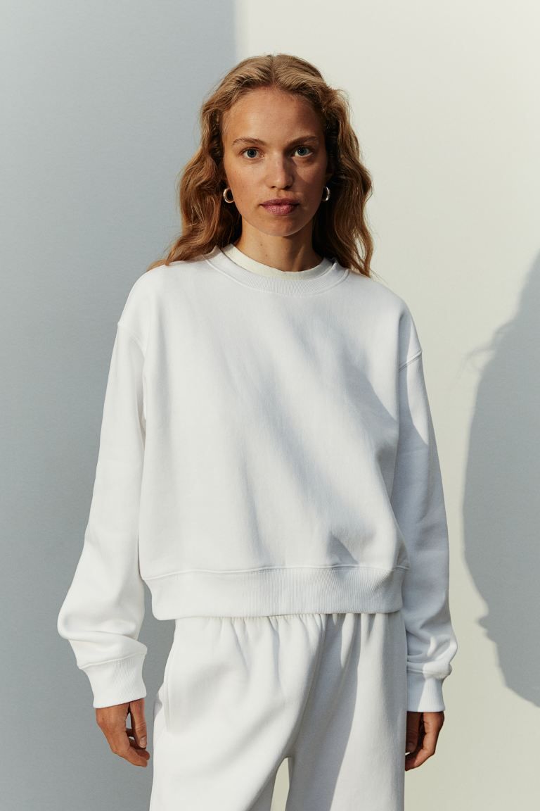 Sweatshirt - White - Ladies | H&M US | H&M (US + CA)