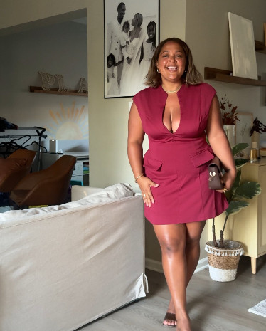 Finding the perfect red midi dress that actually fits the midsize petite frame is a win! Comfy & cute for any casual day out. 

 #LTKMidsize #LTKPetite