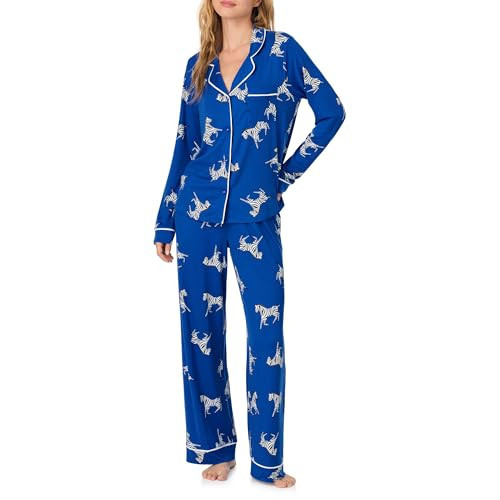 Room Service Long Sleeve Button Down Soft Jersey Pajamas for Women Set | Amazon (US)