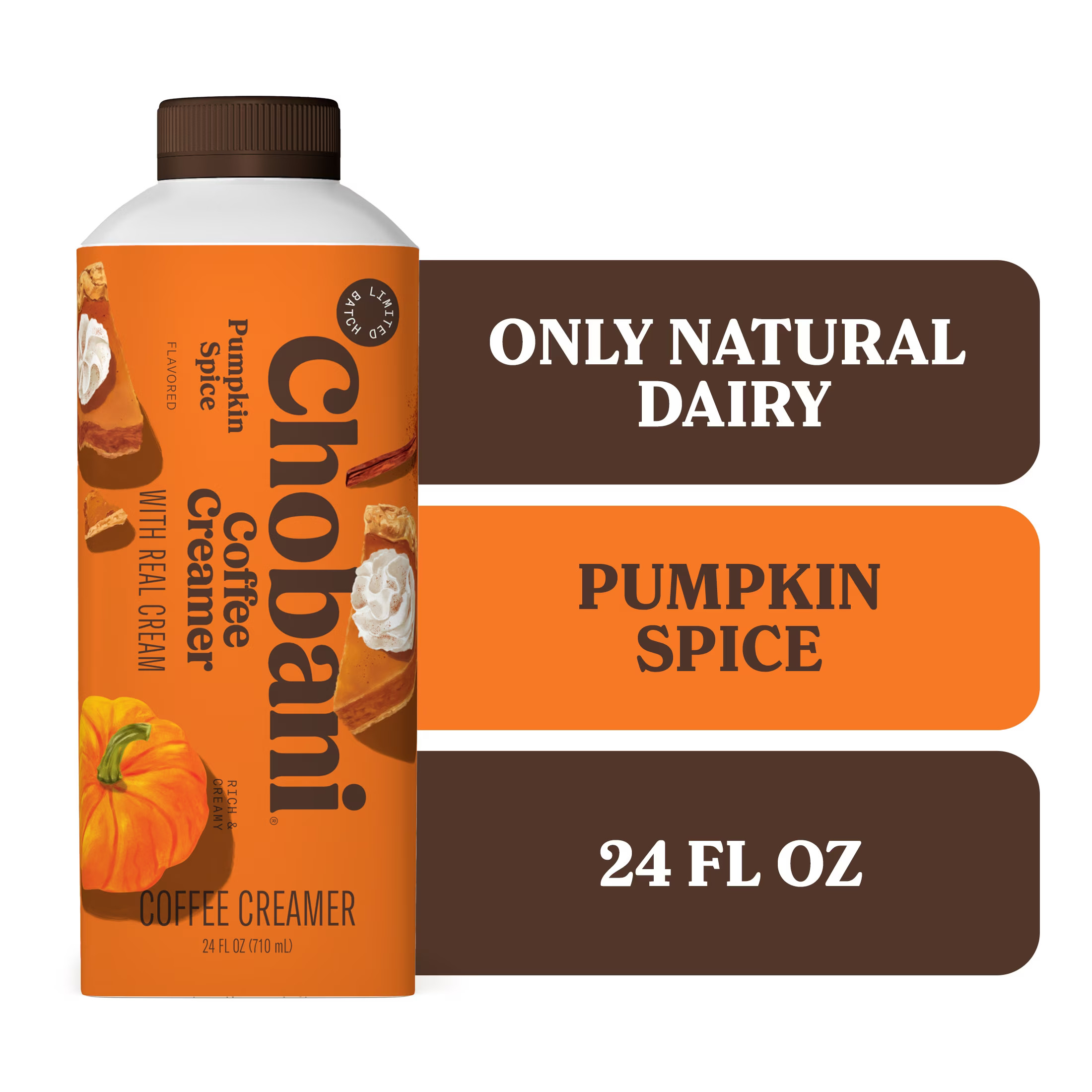 Chobani Coffee Creamer Limited Batch Pumpkin Spice 24 fl oz Carton | Walmart (US)