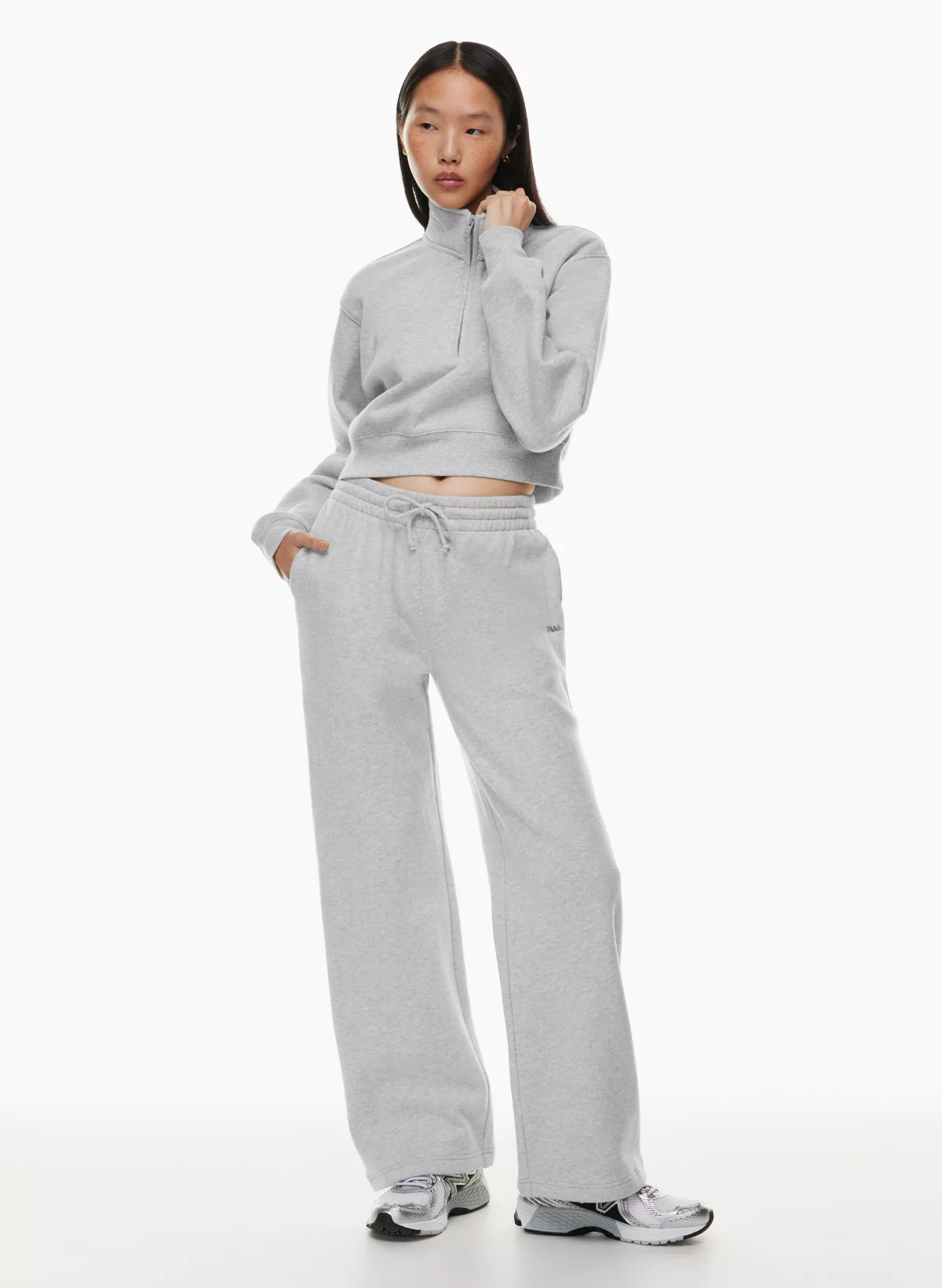 COZY FLEECE BOYFRIEND BASIC WIDE SWEATPANT | Aritzia