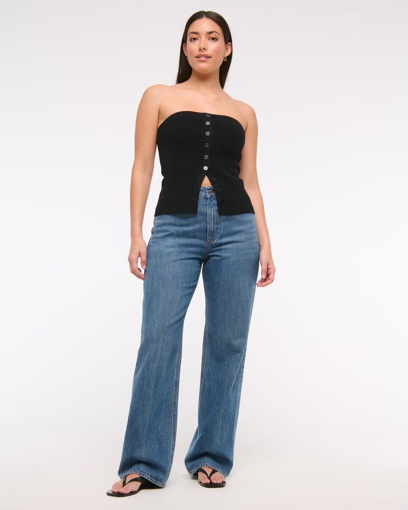 Women's Curve Love High Rise Loose Jean | Women's Bottoms | Abercrombie.com | Abercrombie & Fitch (US)