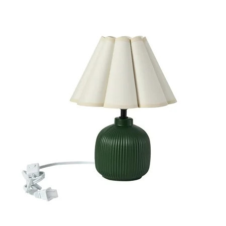 Home Decor Collection 12.5" Green Ceramic Table Lamp | Walmart (US)