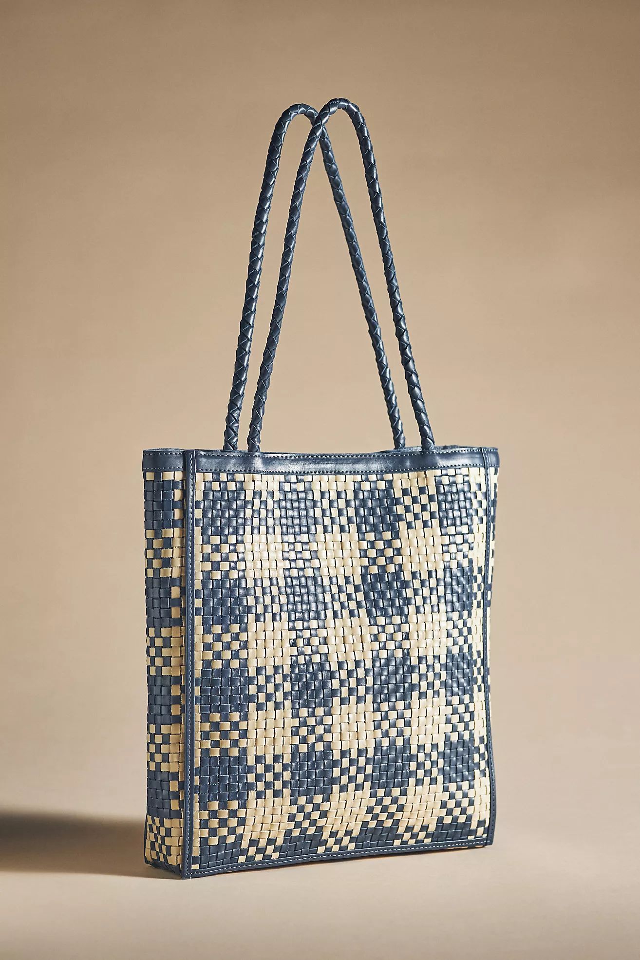 Bembien Le Tote Woven Check Bag | Anthropologie (US)