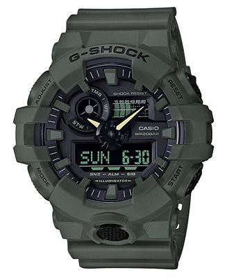 Men's Analog-Digital Green Resin Strap Watch 53mm | Macys (US)