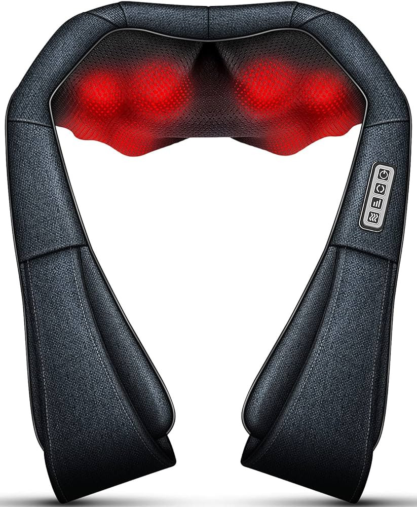 MoCuishle Neck Massager, Shiatsu Back Neck Massager with Heat, Back Massager Deep Tissue Kneading... | Amazon (US)