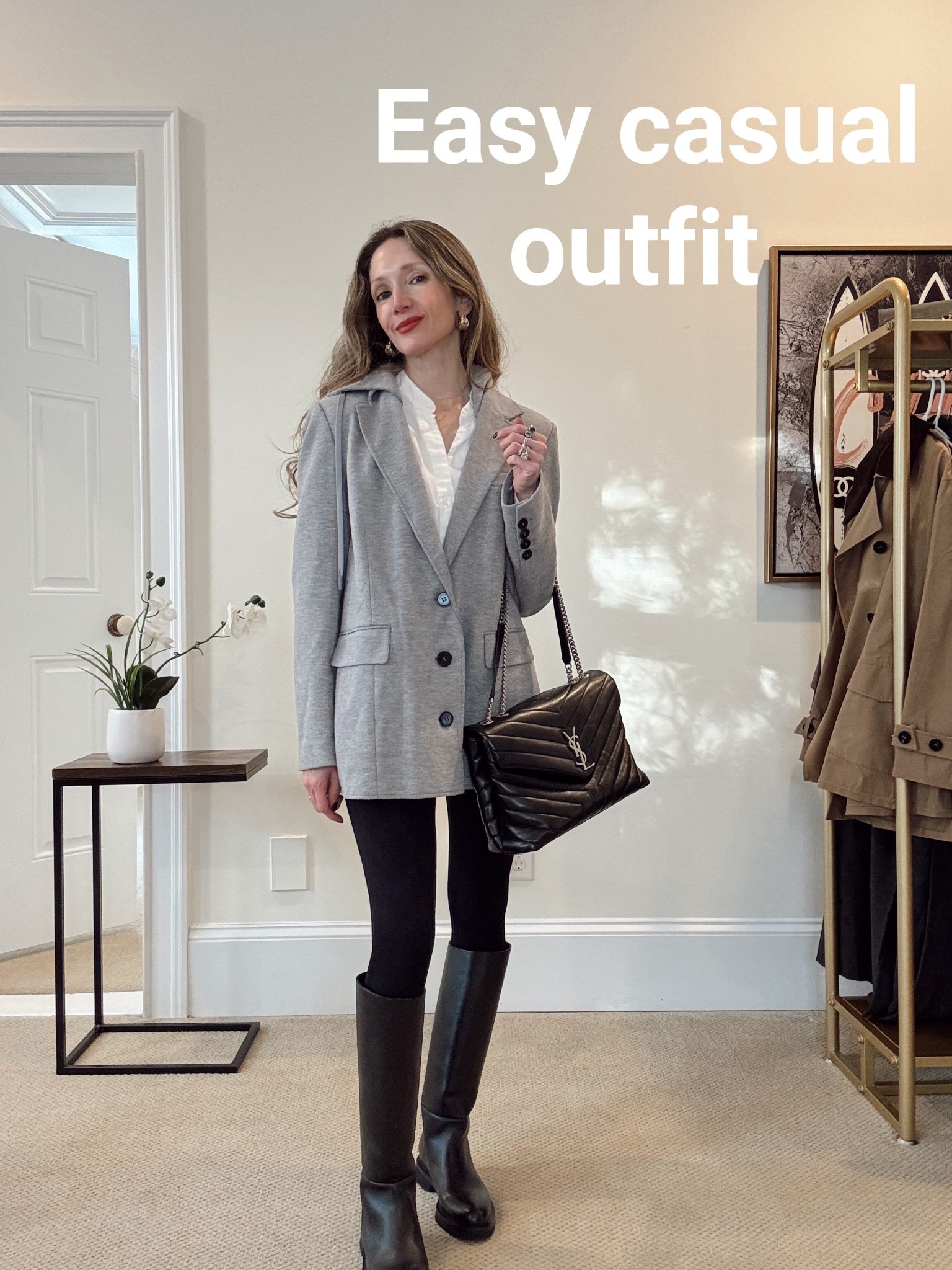 Casual outfit for work or errands Blazer xs
HIZIBA for 12% off Fabrique sitewide 
Leggings xs
White button down xs

#LTKWorkwear #LTKStyleTip #LTKFindsUnder100