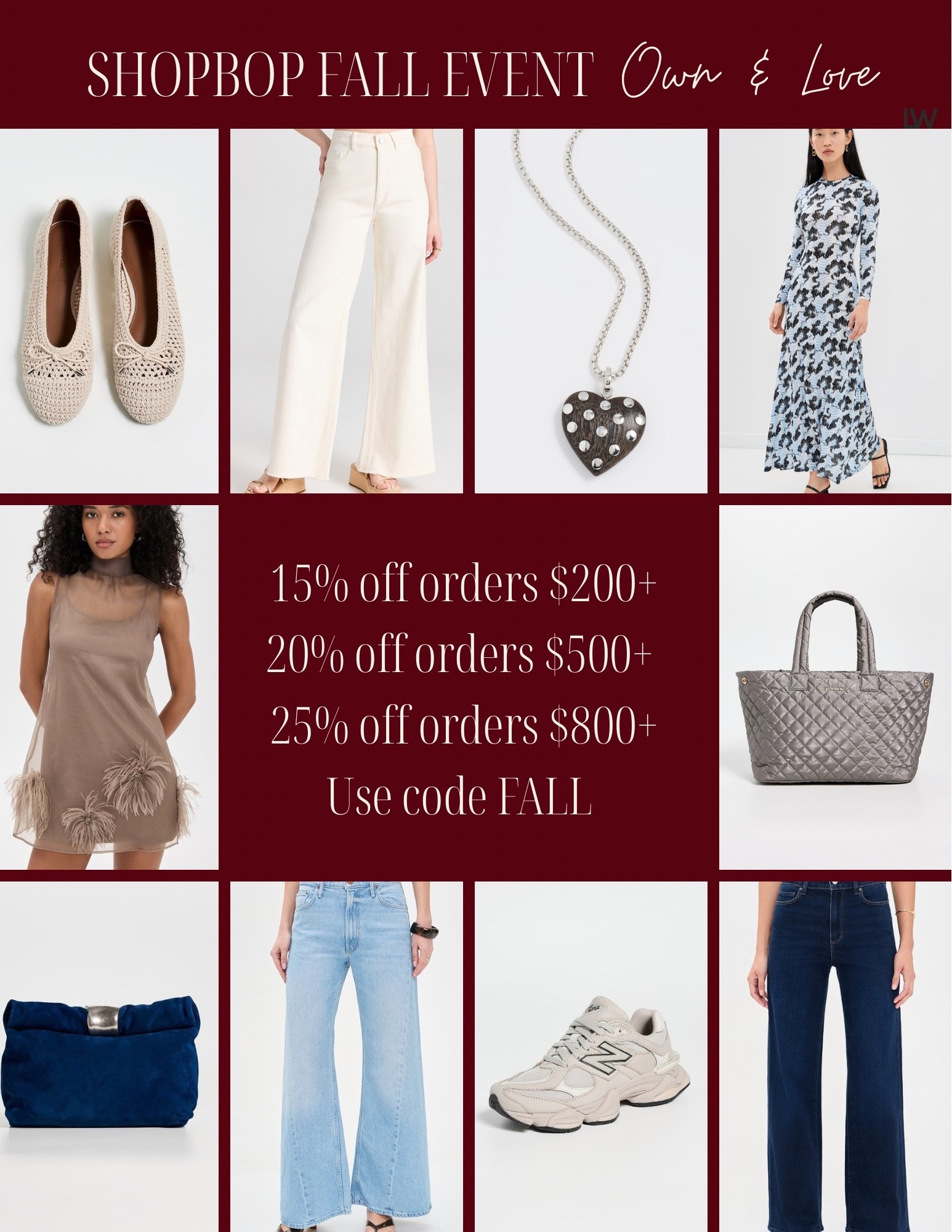 Shopbop Fall Event is Here! Items I own and love. Size S tops and 26 jeans.

15% off orders $200+  
20% off orders $500+   
25% off orders $800+  
Use code FALL