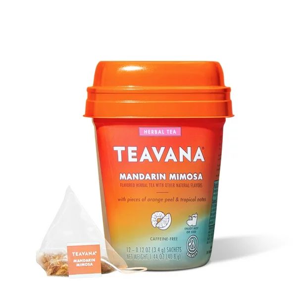 Teavana Mandarin Mimosa, Herbal Tea With Orange Peel & Tropical Notes, Caffeine Free (1 Pack, 12 ... | Walmart (US)