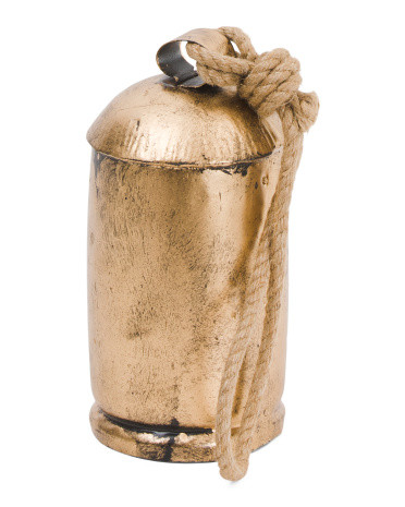 Gold Tone Burnt Iron Hanging Bell | Pillows & Decor | Marshalls | Marshalls