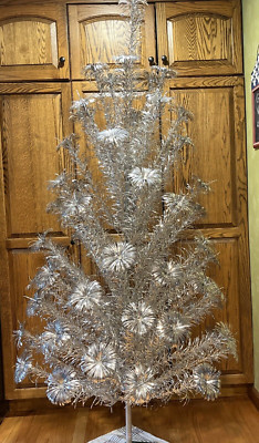 Vintage 6.5 Ft Aluminum Christmas Tree 66 Branches w/Box Pom Pom Splendor Tree  | eBay | eBay US