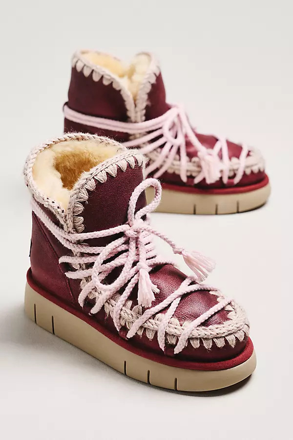 MOU Lace-Up Bounce Ankle Boots | Anthropologie (US)