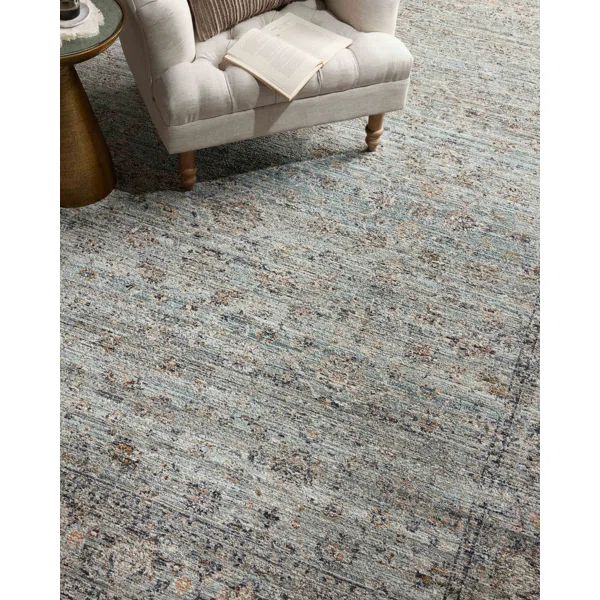 Katherine Oriental Machine Woven Polyester Area Rug in Gray | Wayfair Professional