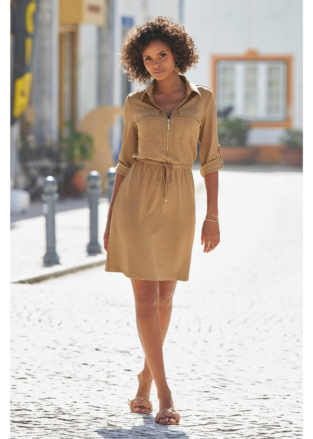 Beyond Travel Zip-Up Dress | Boston Proper