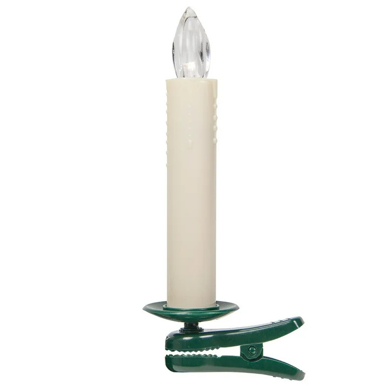 Flameless Electric LED Clip-on Christmas Tree Candles, Battery Operated, Remote Control, 5.5”, ... | Walmart (US)