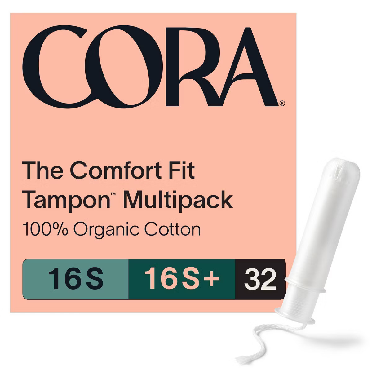 Cora Organic Cotton Mix Pack Tampons - Super/Super Plus - 32ct | Target