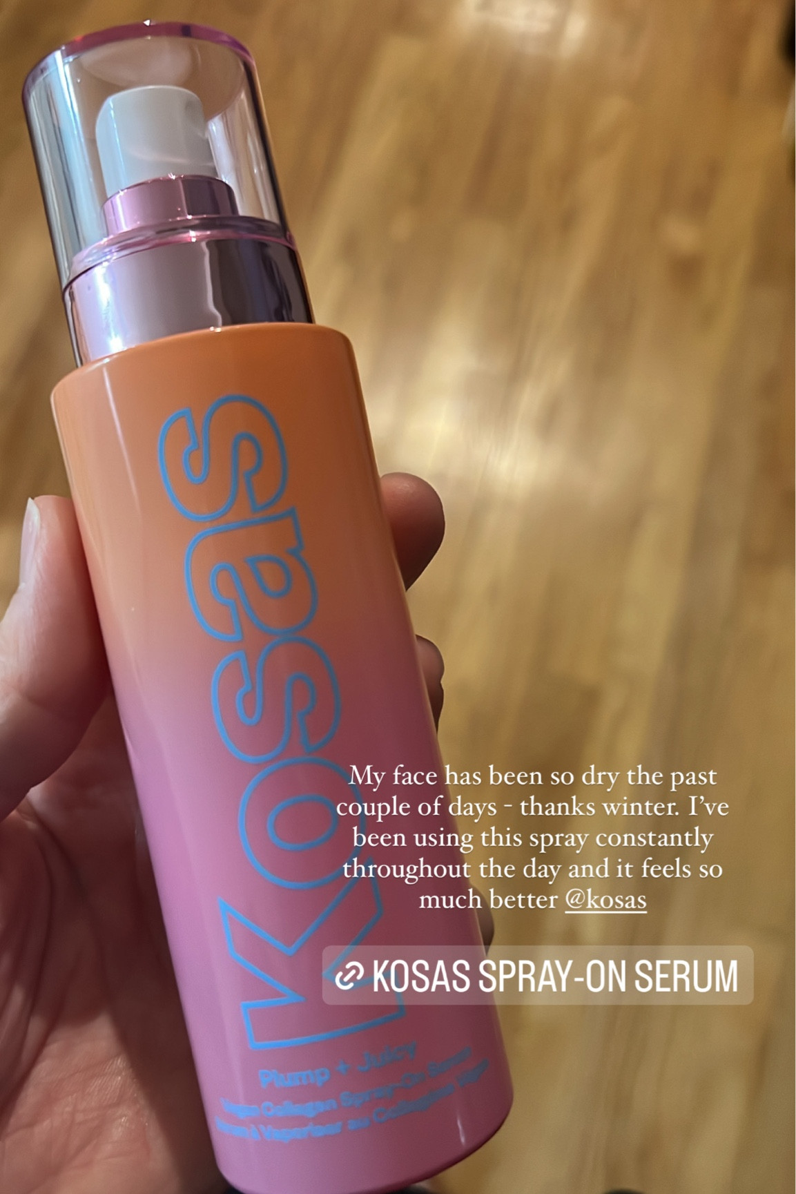 Dry skin, moisturized skin, spray on serum, kosas, plump and firm skin, skincare beauty products routine 

#LTKbeauty #LTKunder50