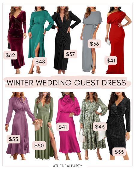 Wedding Guest Dresses | Wedding Guest Dress | Wedding Outfits | Holiday Fashion | Holiday Dresses | Winter Wedding Guest 

#LTKwedding #LTKfindsunder100 #LTKSeasonal