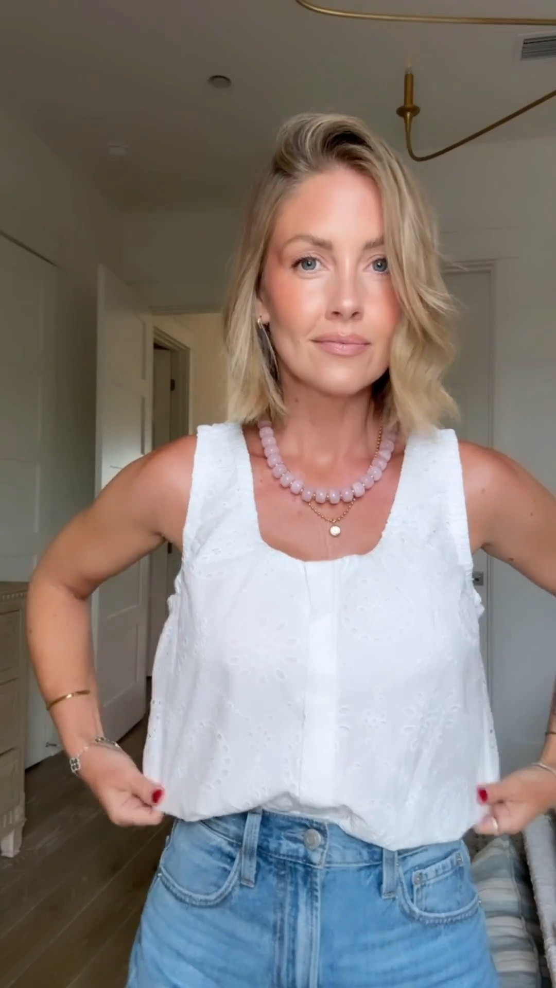 XS top / Size 24 shorts (I sized down one)

summer outfits, casual outfits, denim shorts, target finds, Amanda west, almost_readyblog

#LTKootd #LTKSaleAlert #LTKPetite