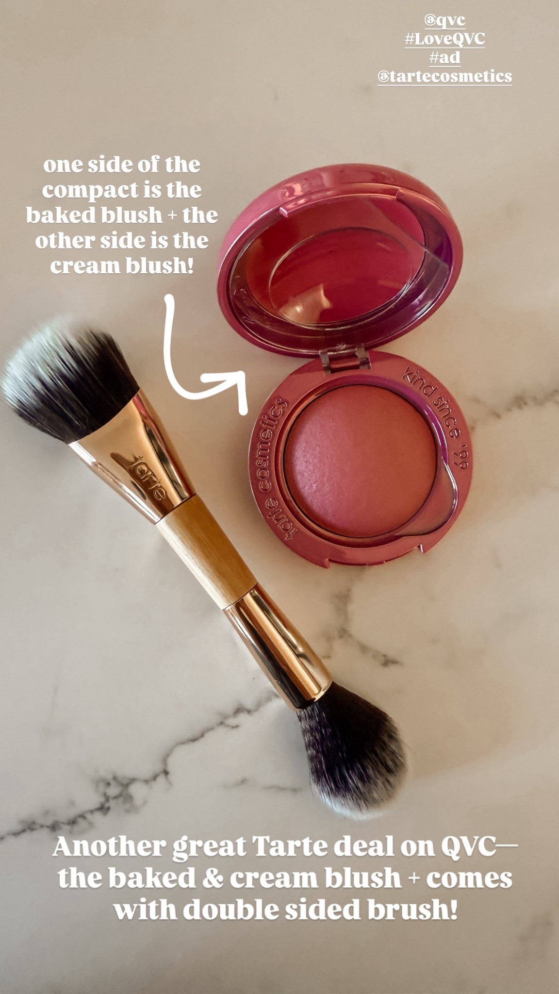 Great deal on the tarte macaron baked & cream blush with brush from qvc!

get $20 off with code HOLIDAY20 for purchases over $40

@QVC
#LoveQVC 
#ad
@tartecosmetics


#LTKBeauty #LTKGiftGuide #LTKHoliday