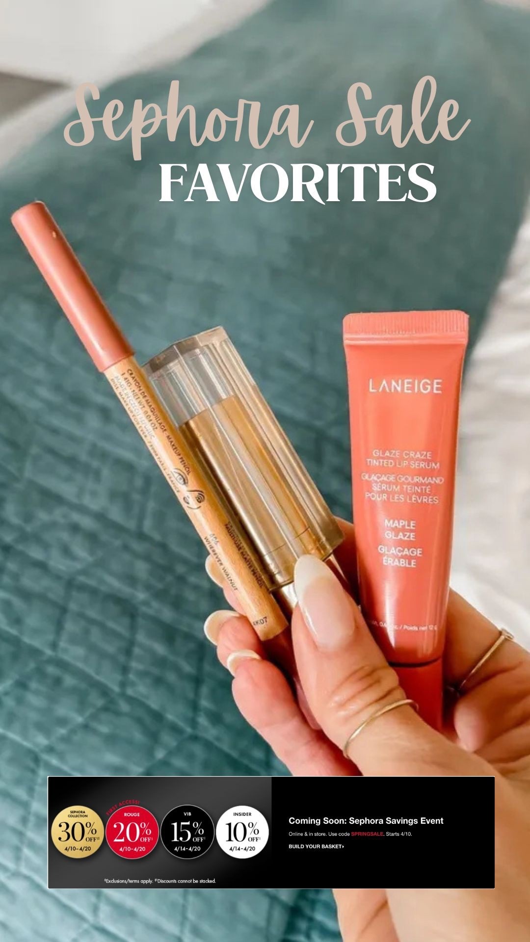 The Sephora sale is happening now and so many of my make up favorites are part of the sale! This is one of my favorite lip combos! Now would be the perfect time to grab a Mother’s Day gift for the beauty, loving mama in your life! ✨💖🌸

#LTKSaleAlert #LTKBeauty #LTKselfcare