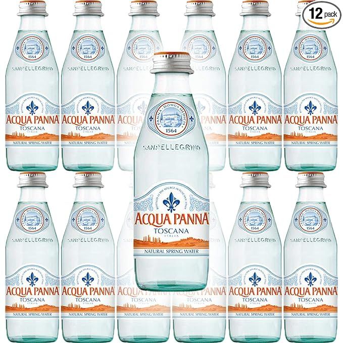 Acqua Panna Toscana Spring Water, 8.8oz Glass Bottle (Pack of 12, Total of 105.6 Oz) | Amazon (US)