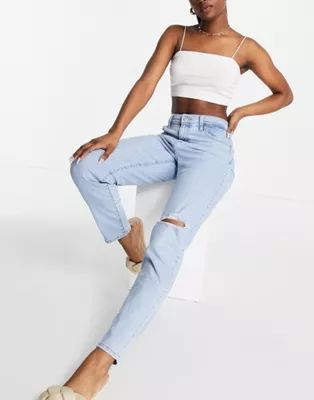 Levi's high waisted mom jeans in light wash | ASOS | ASOS (Global)