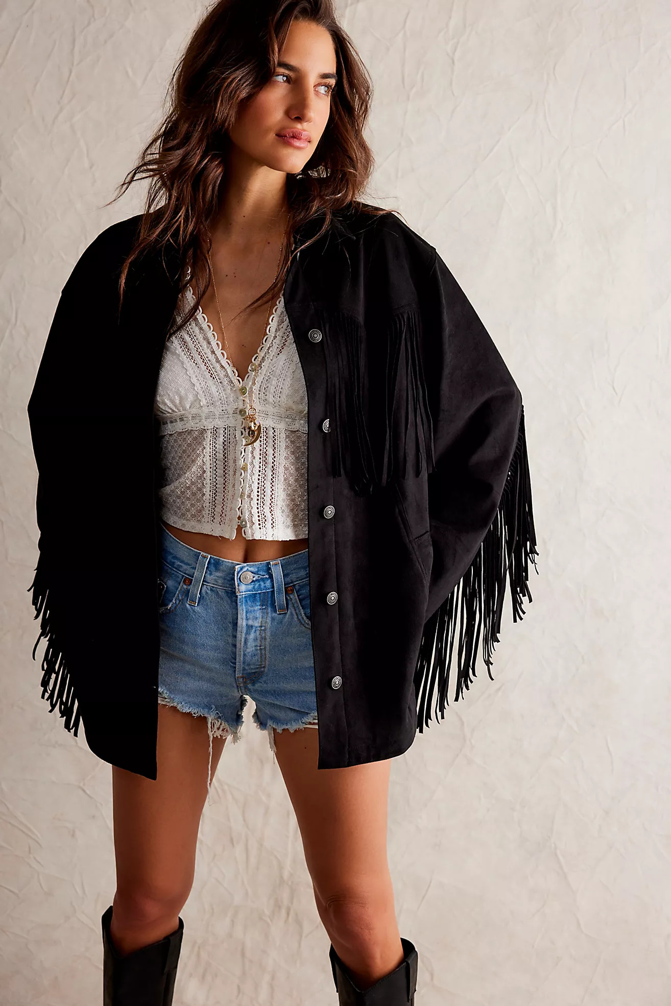 Fringe Out Vegan Suede Jacket | Free People (Global - UK&FR Excluded)