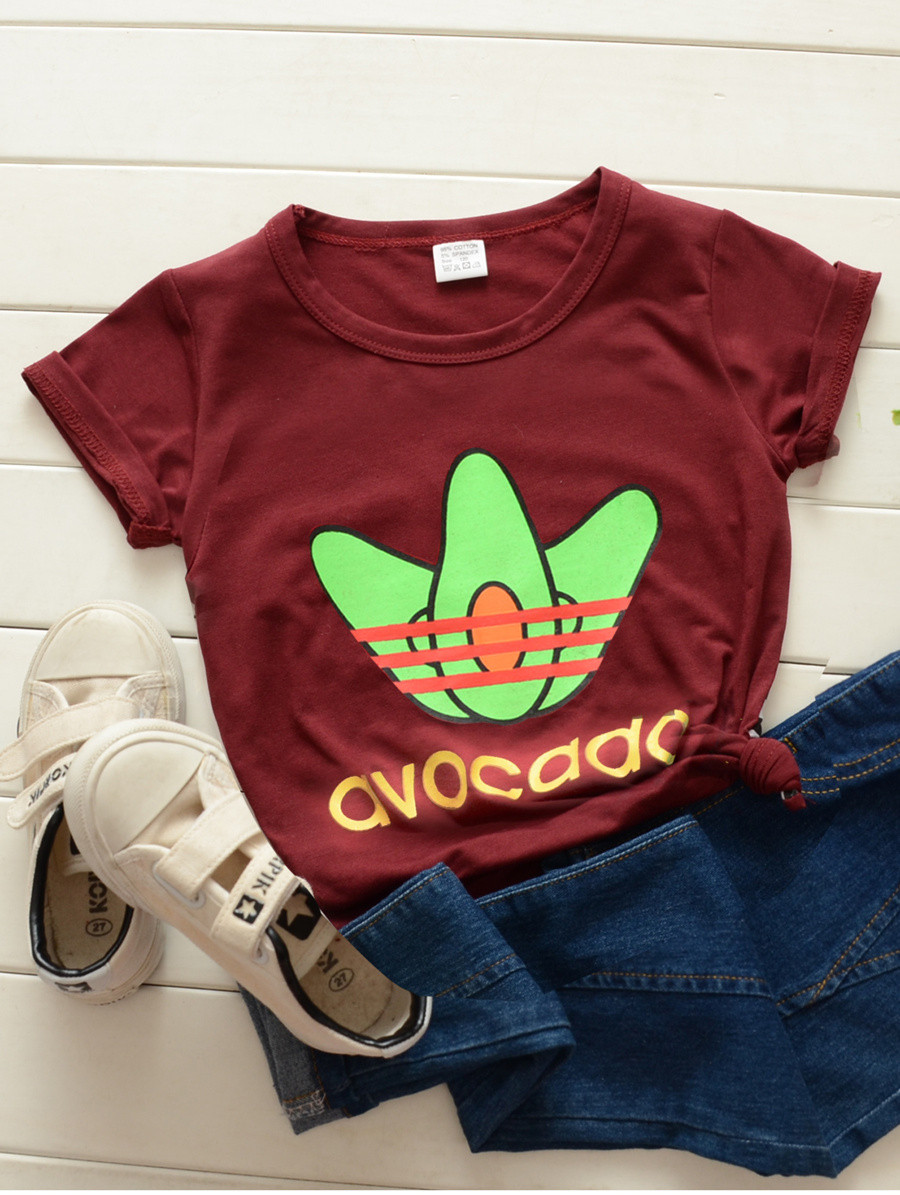 Toddler Girls Avocado Print Tee | SHEIN