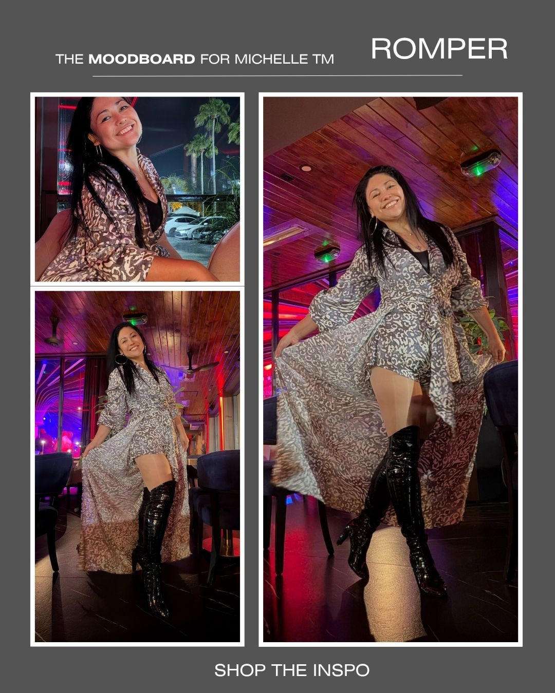 Channeling bold sophistication in an animal print romper paired with croc high heel boots. Effortless style that turns heads.
IG: @michellemc8
#AnimalPrintStyle
#CrocBoots
#OOTDInspo
#BoldFashion
#StreetStyleChic
 

 #LTKFestival #LTKootd #LTKU