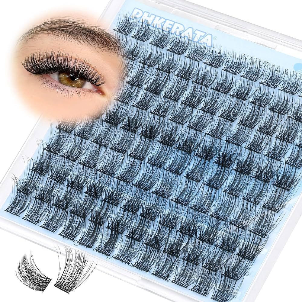 Natural Lash Clusters Eyelash Extensions Wispy Individual Lashes 120 pcs Eyelash Clusters 10-16 m... | Amazon (US)