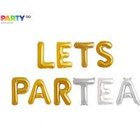 Lets Par Tea Balloons | Tea Party Birthday Decor Par Time Princess Partea Decorations Kids | Etsy (US)