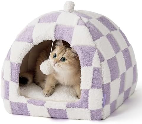Lesure Cute Cat Beds for Indoor Cats - 2 in 1 Cat Cave Bed for Kittens and Small Pets with Remova... | Amazon (US)
