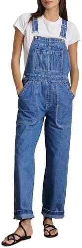 Skirt BL Denim Overalls for Women Straight Leg Adjustable Strap Jean Bib Overalls Casual Stretch ... | Amazon (US)