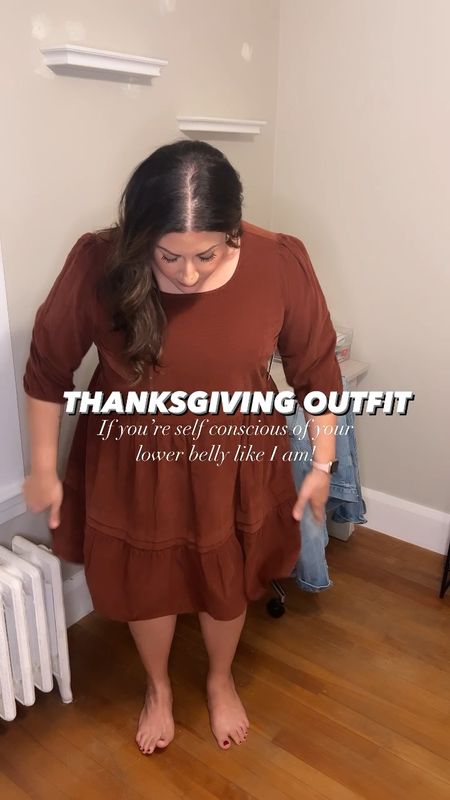 Wearing an XL in this Walmart dress! It would be so perfect for Thanksgiving 🍂🦃 it’s also under $20!! 

#LTKHoliday #LTKmidsize #LTKSeasonal