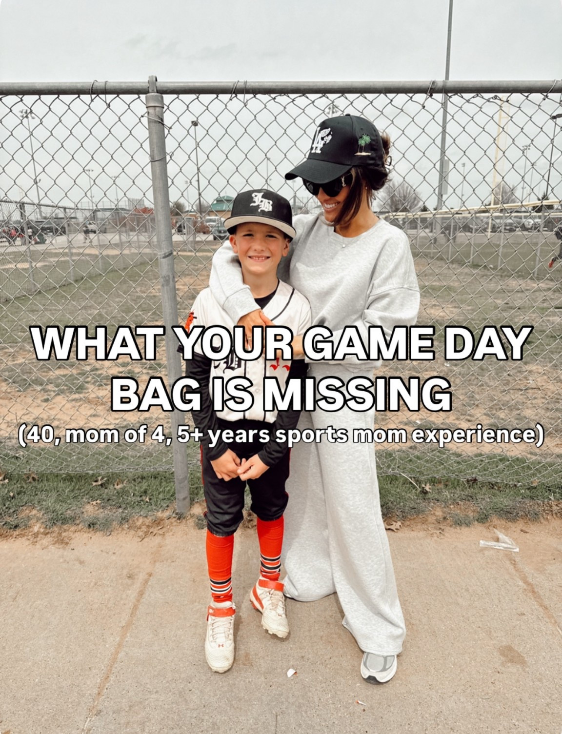 With 5+ years as a sports mom to four kids, I’ve learned a thing or two about surviving gamedays! Sports mom to sports mom, this is everything your gameday bag is missing! Sharing essentials for crazy weather (since it can be SO unpredictable), first aid must haves, snacks the kids actually love, and a few sideline items you’ll be so glad you packed!

sports mom essentials, sports mom must-haves, field day favorites, cold weather gear, game day essentials, mom life hacks, outdoor sports gear, spring sports essentials, sports mom fashion, baseball mom, tennis mom, cheer mom, mom of teens and tweens
